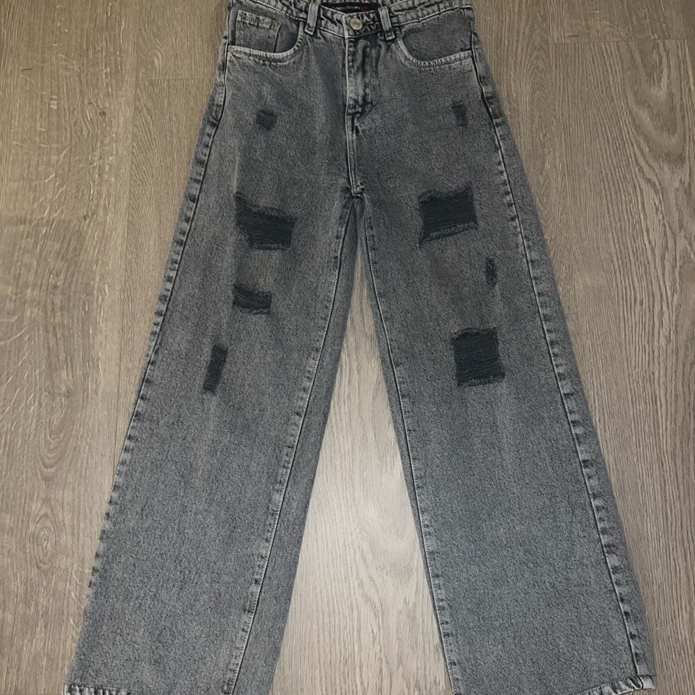 Diesel Distressed wide leg jeans